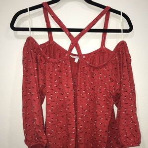 ☆off the shoulder floral top☆